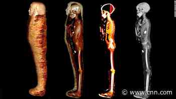 Mummified 'golden boy' found covered in 49 precious amulets