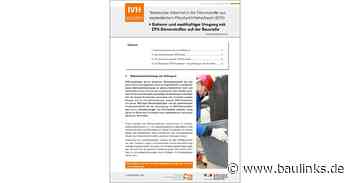 IVH-Leitfaden für sicheren und nachhaltigen Umgang mit EPS-Wärmedämmstoffen