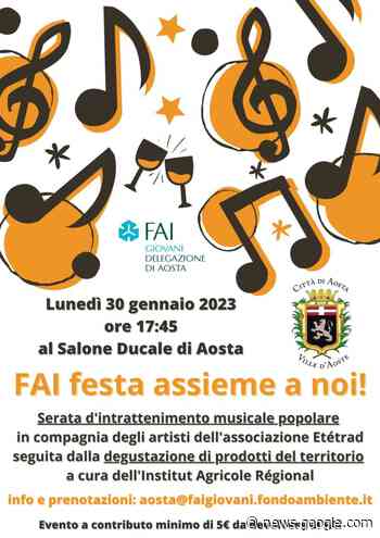 Fai Giovani: un evento musicale ed enogastronomico ad Aosta - Bobine.tv