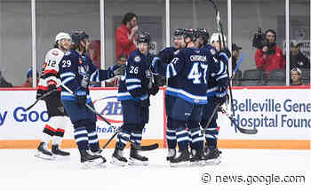 Moose Recap: Manitoba 4 at Belleville 2 - Manitoba Moose