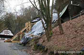 Hangrutsch in der Unteren Buchgasse in Kulmbach: Mauer rutscht ... - Fränkischer Tag