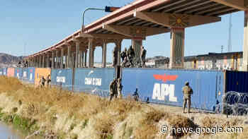 Border wall made of shipping containers in Texas - CGTN America