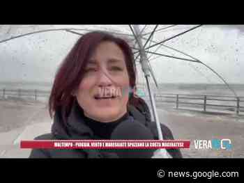 Macerata – Maltempo: pioggia, vento e mareggiate spazzano la costa - VeraTV News