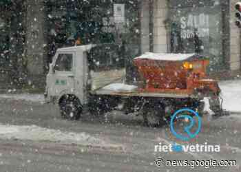 Rieti, mezzi spargisale in azione - Rietinvetrina