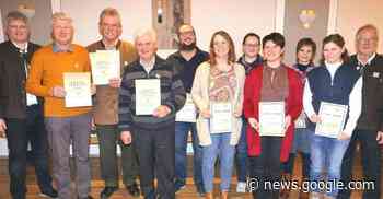 Schützenverein „Von den drei Bergen“ ehrt seine treuen Mitglieder - Mittelbayerische Zeitung