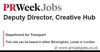 Department for Transport: Deputy Director, Creative Hub