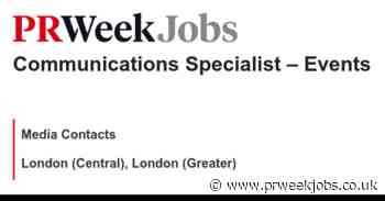 Media Contacts: Communications Specialist – Events