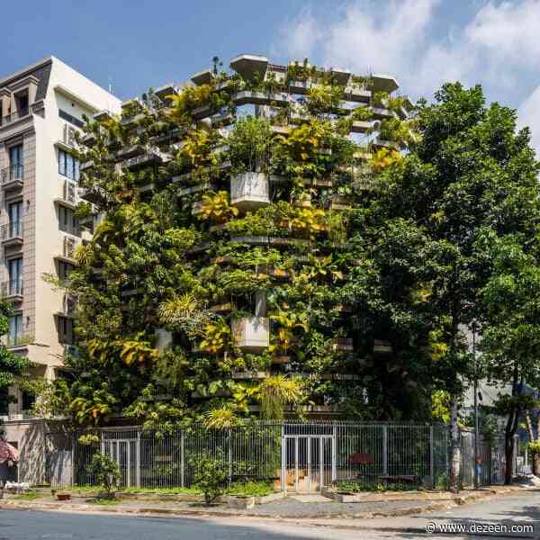 Vo Trong Nghia Architects wraps own office in urban fruit and vegetables farm