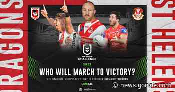 Five reasons to attend Dragons v St Helens - St George-Illawarra Dragons