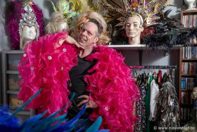 Dirk (46) tovert zich al 30 jaar om tot flamboyante dragqueen: “Alles begon met een weddenschap”