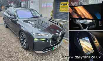 MailOnline takes a ride in BMW's new £110,000 smart car with a 32-INCH cinema screen