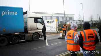 Amazon warehouse workers walk out in first UK strike