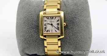 Charity shop stunned as Cartier watch is found in bag of donations