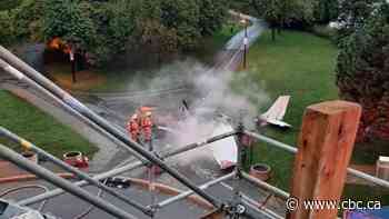 Bad weather a factor in fatal 2021 crash of plane towing marriage banner in Montreal, TSB says