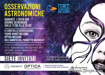 Open Day, all'istituto Leonardo Da Vinci si guardano le stelle. L ... - OggiMilazzo.it