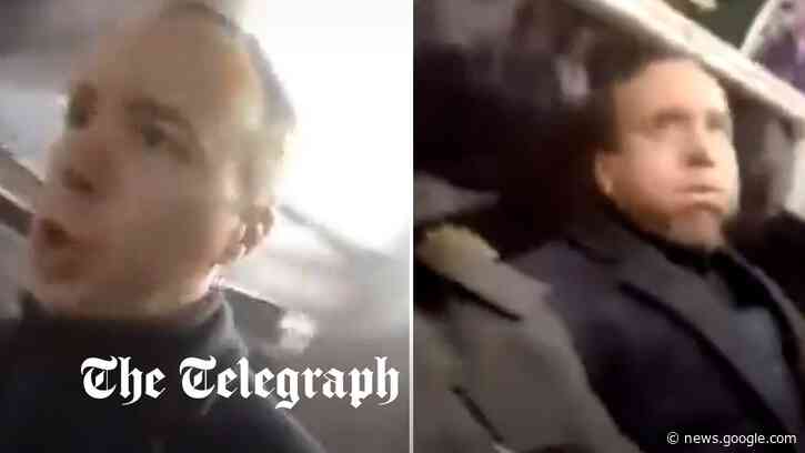 Watch: Man arrested on suspicion of assaulting Matt Hancock on London Underground - The Telegraph
