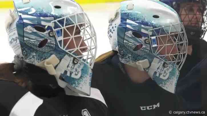 Alberta ringette team goalie trio united as team prepares for Canada Winter Games