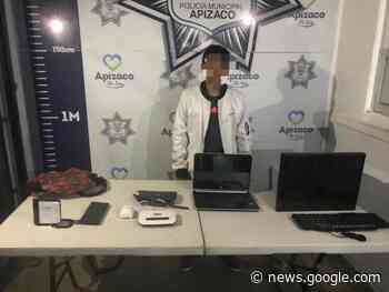 Policías Municipales de Apizaco aseguran a presunto implicado en ... - La Jornada de Oriente