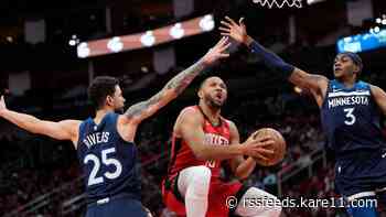 Green scores career-high 42, Rockets embarrass Wolves 119-114