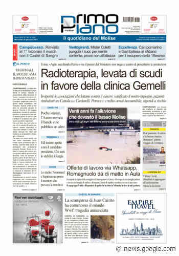 L'edizione completa di Primo Piano Molise del 25 gennaio - Primo Piano Molise