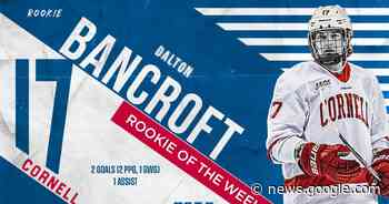 Bancroft wins ECAC weekly honour - Quinte News