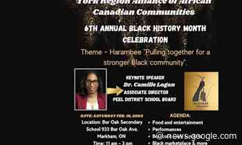 Markham's Bur Oak Secondary School hosting Black History Month ... - yorkregion.com