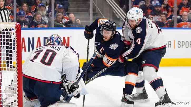 Blue Jackets snap Oilers’ six-game win streak with 3-2 victory in OT