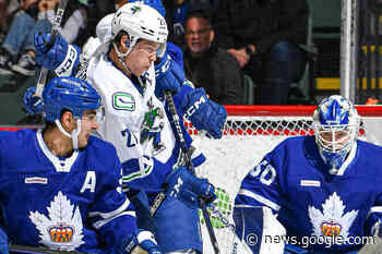 Abbotsford Canucks drop 3-2 decision to Toronto Marlies - Maple Ridge News