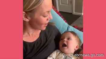 WATCH:  Watch this baby adorably sing along with his mom