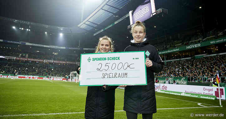 25.000 Euro: Werder-Weihnachtsgruß stärkt SPIELRAUM Konzept