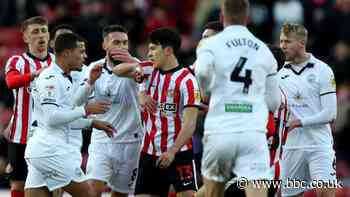 Sunderland & Swansea fined for on-field melee after Luke O'Nien red card
