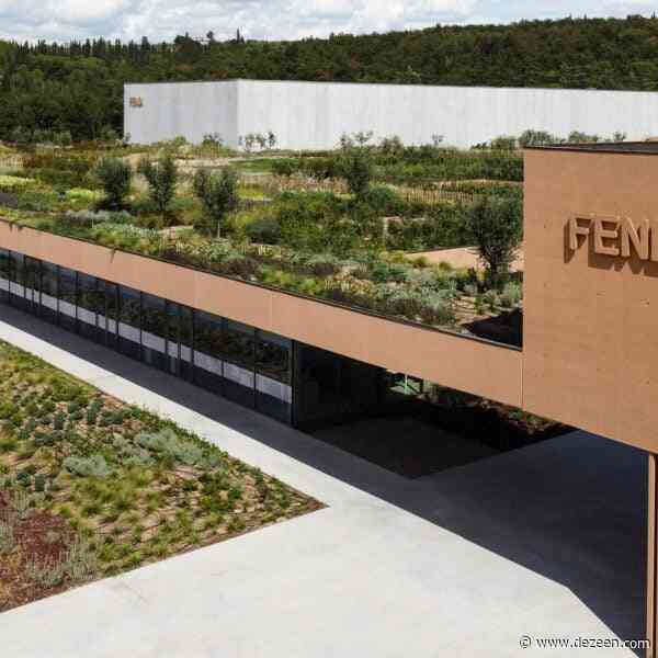 Piuarch tops Fendi factory with green roof to blend into Tuscan landscape