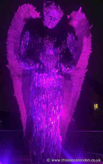 The Knife Angel has arrived in Slough, Arbour Park