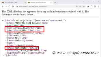 Fritzbox: Genaue Systemversion ermitteln