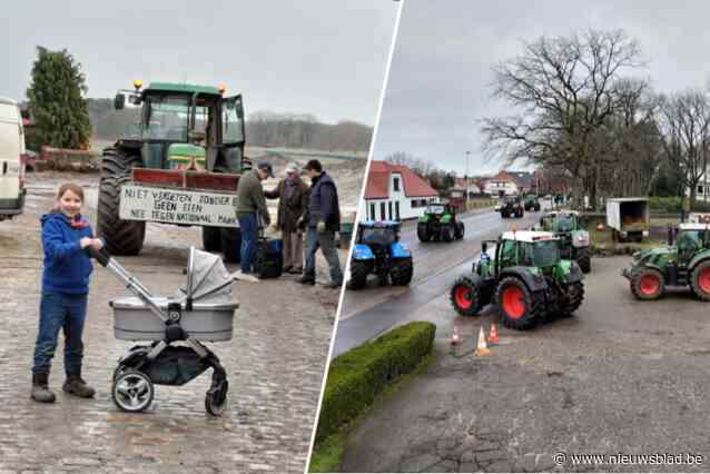 Boeren verzamelen in Brasschaat uit onrust over toekomst Kalmthoutse Heide: “Niet vergeten, zonder boer geen eten”