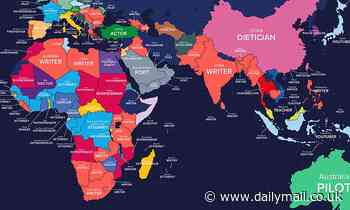 Fascinating maps show how being a pilot is the world's No.1 dream job from the USA to the UK