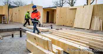 Houten skelet voor nieuw zorgcomplex in Gemert | Gemert-Bakel - AD