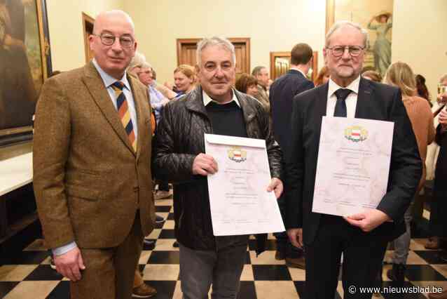 Pierre Van Damme en Walter Deygers gehuldigd als ereraadslid