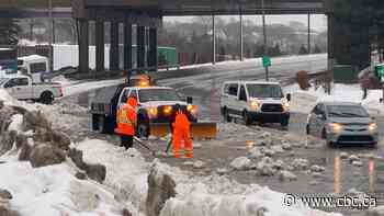 Storm causes flooding and treacherous roads, prompts travel advisories