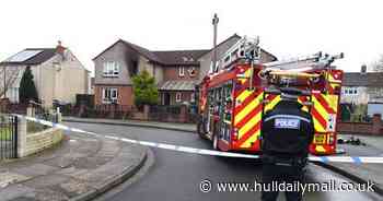 Couple rescued from burning house as neighbours hear 'loud bang'