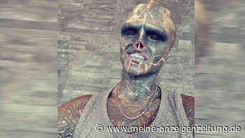 Mann ließ sich zum „Schwarzen Alien“ transformieren - jetzt wird er im Restaurant nicht mehr bedient