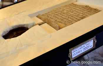 Middeleeuwse oorkonde uit Mesen vanuit New York terug naar België - Focus en WTV