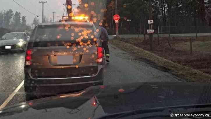 Abbotsford Police issue huge fines, impound van after man drives 95 kms over the speed limit