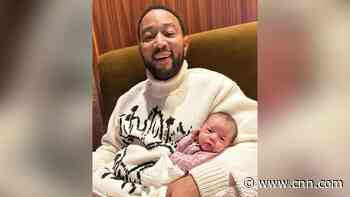 John Legend shares picture of new baby girl