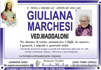 GIULIANA MARCHESI ved. MADDALONI ... - laprovinciadicivitavecchia.it