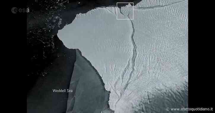 Antartide, il progressivo distaccamento del mega iceberg ripreso dai satelliti: le immagini degli ultimi due anni – Video