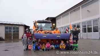 Was macht eigentlich der Winterdienst? Freilassinger Vorschulkinder besuchen städtischen Bauhof