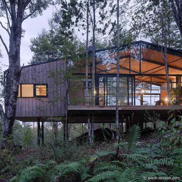 Hebra Arquitectos lifts Quilanto House above forested site in Chile