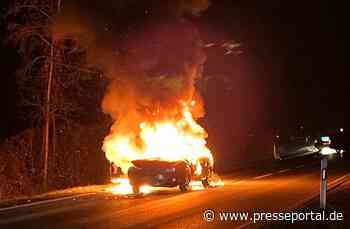 FW Stockach: Fahrzeugbrand