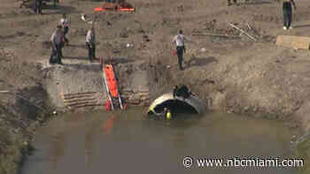 Construction Diver Dies After Being Pulled From Storm Drain in NW Miami-Dade Canal